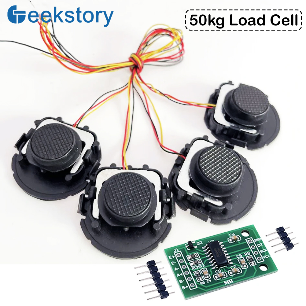 Muscle Sensor Emg - Arduino用ロードセル計量センサー、50kg、ハーフブリッジ、hx711 ad取り付けブラケット付きひずみゲージ、人間の体重センサー